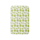 グリーンテニスボールのパターン バスマット (正面縦)