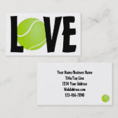 グリーンテニスボールラブ 名刺 (正面/裏面)