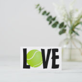 グリーンテニスボールラブ 名刺 (スタンド正面)