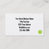 グリーンテニスボールラブ 名刺 (裏面)