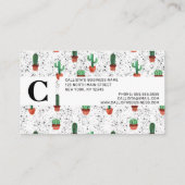 グリーンテラコッタサボスポット(ばちゃばちゃ)跳ねるパターン 予約カード (裏面)