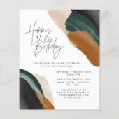 グリーンテラコッタ抽象芸術予算フォト誕生日 (裏面)