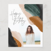 グリーンテラコッタ抽象芸術予算フォト誕生日 (正面)