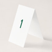 グリーンテーブル番号 (裏面)