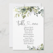 グリーンテーブル第1座席表 (正面)