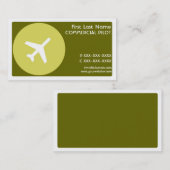 グリーンテーマパイロットシンプル名刺 名刺 (正面/裏面)