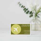 グリーンテーマパイロットシンプル名刺 名刺 (スタンド正面)