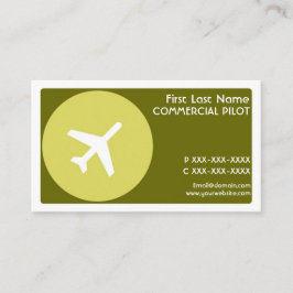 グリーンテーマパイロットシンプル名刺 名刺