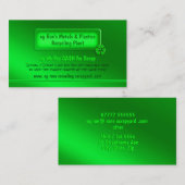 グリーンテーマ-廃材処理場/リサイクル工場 名刺 (正面/裏面)