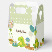 グリーンディノキッズ誕生日パーティー フェイバーボックス (オープン)