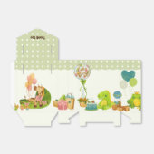 グリーンディノキッズ誕生日パーティー フェイバーボックス (折り畳みなし)