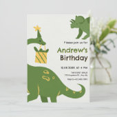 グリーンディノ誕生日 招待状 (スタンド正面)