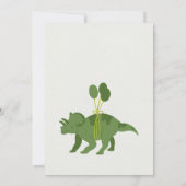 グリーンディノ誕生日 招待状 (裏面)