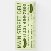 グリーンディルピックルデリレストランデリカテッセン 横断幕 (縦)