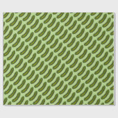 グリーンディルピックルピクルズグルメプリントコーシェールサワー ラッピングペーパー (フラット)