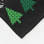 グリーンディーノ醜いクリスマスセーター野生生物シリーズ フリースブランケット (角)