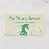 グリーンデイジースプレーボトル清掃園芸 名刺 (裏面)