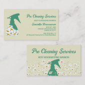 グリーンデイジースプレーボトル清掃園芸 名刺 (正面/裏面)