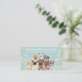 グリーンデイジーフラワーズ ペットシッター ドッグウォーカー ペットケア 名刺 (スタンド正面)