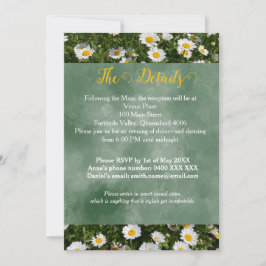 グリーンデイジーポートレート詳細カード 招待状