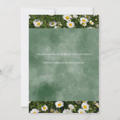 グリーンデイジーポートレート詳細カード 招待状 (裏面)