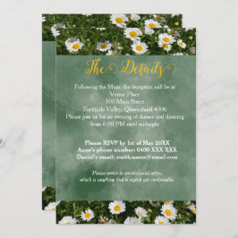 グリーンデイジーポートレート詳細カード 招待状