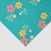 グリーンデイジーヴィンテージブーケパターン 薄葉紙 (詳細)