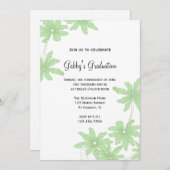 グリーンデイジー卒業パーティー招待状 招待状 (正面/裏面)