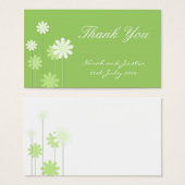 グリーンデイジー結婚サンキューカード (正面&裏面)