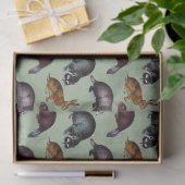 グリーンデコパージュの森の生き物 薄葉紙 (ギフト)