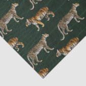 グリーンデコページのトラとヒョウ 薄葉紙 (詳細)