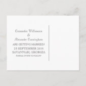 グリーンデコChalkboard日付はがきを保存 案内ポストカード (裏面)