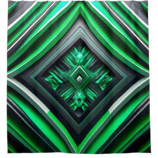 グリーンデザイン シャワーカーテン (正面)