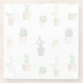 グリーンデザート多肉性サボテンポット ガラスコースター (裏面)