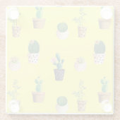 グリーンデザート多肉性サボテンポット ガラスコースター (裏面)