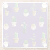 グリーンデザート多肉性サボテンポット ガラスコースター (裏面)