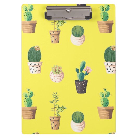 グリーンデザート多肉性サボテンポット クリップボード (正面)