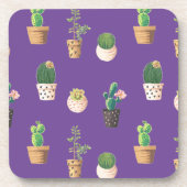 グリーンデザート多肉性サボテンポット コースター (正面)