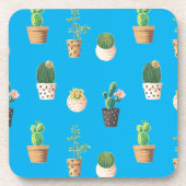 グリーンデザート多肉性サボテンポット コースター (正面)