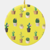 グリーンデザート多肉性サボテンポット セラミックオーナメント (裏面)