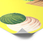 グリーンデザート多肉性サボテンポット ポスター (角)