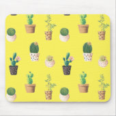 グリーンデザート多肉性サボテンポット マウスパッド (正面)
