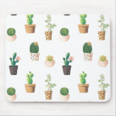 グリーンデザート多肉性サボテンポット マウスパッド (正面)