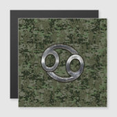 グリーンデジタル〔占星術の〕十二宮図上のがん迷彩柄記号 (正面/裏面)