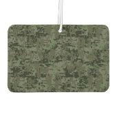 グリーンデジタル〔占星術の〕十二宮図上のがん迷彩柄記号 カーエアーフレッシュナー (裏面)