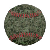 グリーンデジタル〔占星術の〕十二宮図上のがん迷彩柄記号 野球ボール (正面)