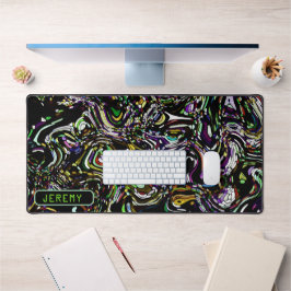 グリーンデスクマット内の催眠スワールエネルギー デスクマット