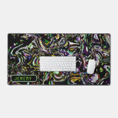 グリーンデスクマット内の催眠スワールエネルギー デスクマット (キーボード&マウス)