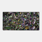 グリーンデスクマット内の催眠スワールエネルギー デスクマット (正面)