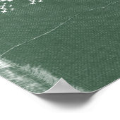 グリーンデニムのフィットネス規律ポスター ポスター (角)